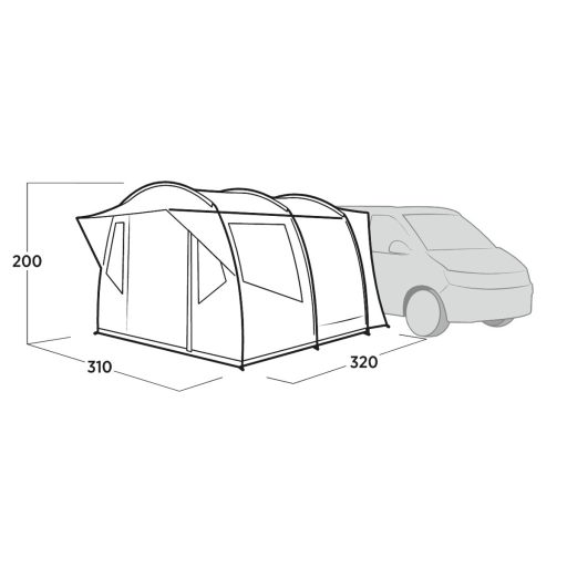 Easy Camp Reine Szürke Elhúzható ponyva