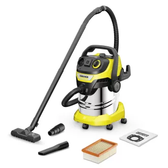   Kärcher WD 5 P S V-25/5/22 Fekete, Rozsdamentes acél, Sárga 25 L 1100 W
