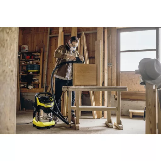 Kärcher WD 5 P S V-25/5/22 Fekete, Rozsdamentes acél, Sárga 25 L 1100 W