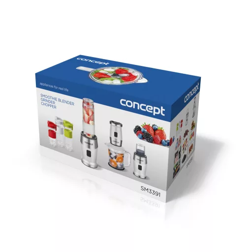Concept sm3391 1,2 L Asztali mixer 700 W Rozsdamentes acél, Fehér