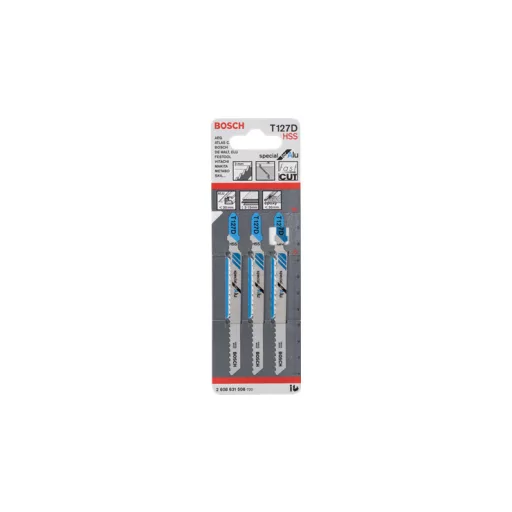 Bosch 2 608 631 017 lombfűrész, kanyarítófűrész és szablyafűrész lap Lombfűrész penge High-Speed Steel (HSS) 5 db