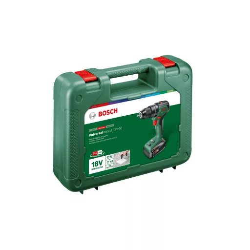 Bosch UniversalImpact 18V-60 1900 RPM Kulcsnélküli 1,3 kg Fekete, Zöld