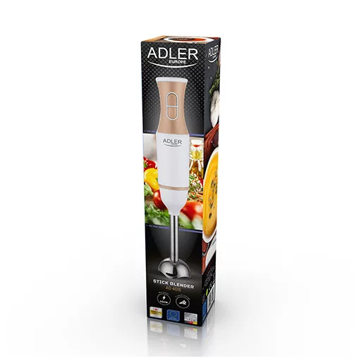Adler AD 4616 turmixgép 0 L Merülő mixer 500 W Rozsdamentes acél, Fehér