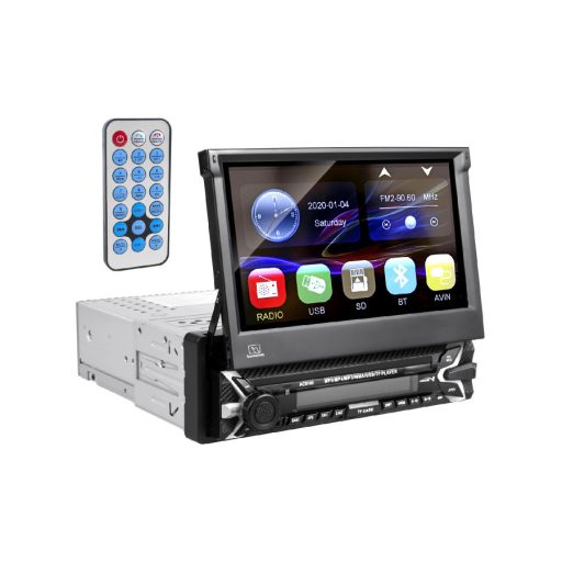 Audiocore AC9100 rádió Autó Digitális Fekete, Vörös