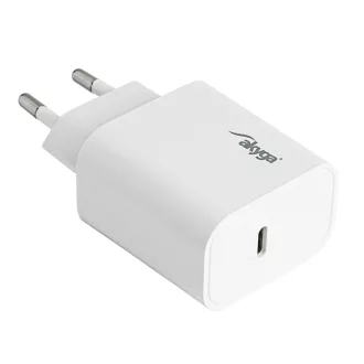   Akyga AK-CH-18 mobiltelefon töltő Univerzális Fehér USB Gyorstöltés Automatikus