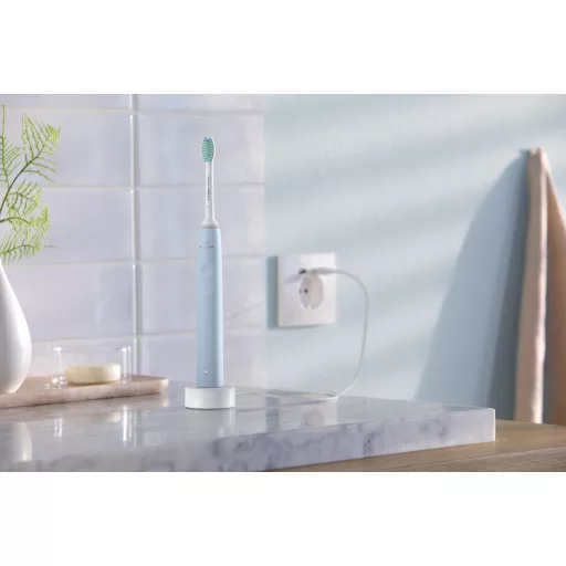 Philips Sonicare 2100 series HX3651/12 elektomos fogkefe Felnőtt Szonikus fogkefe Kék, Fehér