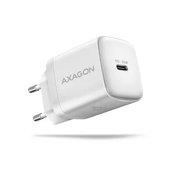  Axagon ACU-PD20W wall charger 1x QC3.0/AFC/FCP/PD type-C 20W white Mobiltelefon, Okostelefon, Okosóra, Táblagép, Univerzális, Óra Fehér Váltakozó áram Gyorstöltés Beltéri