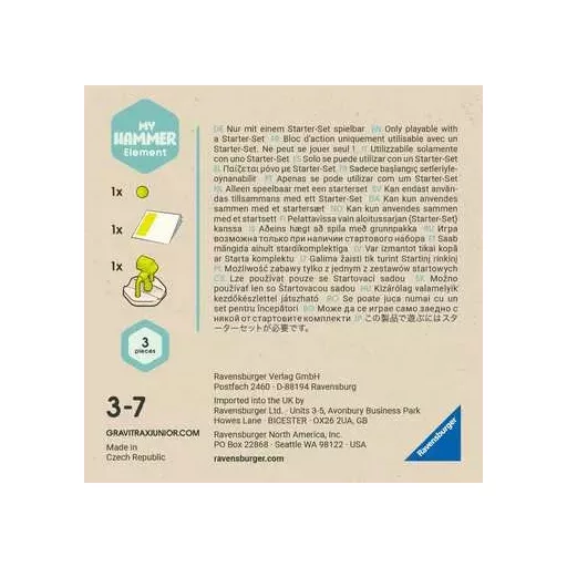 Ravensburger GraviTrax Junior Element Hammer aktív-/fejlesztőjáték tartozék
