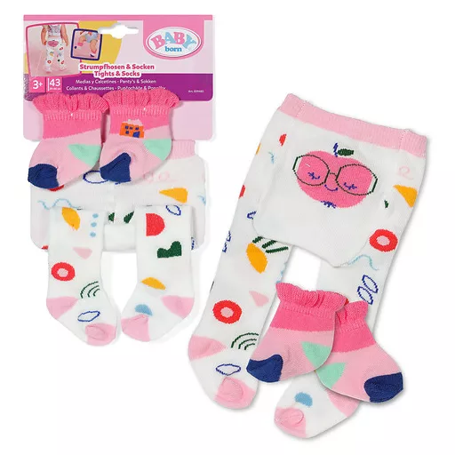 BABY born Tights & Socks 2 assorted 43cm Harisnya játékbabának