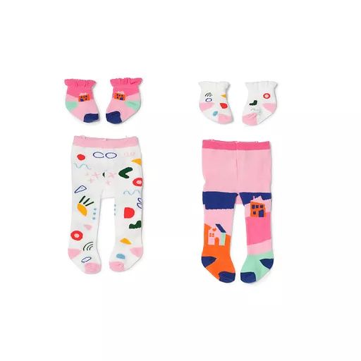 BABY born Tights & Socks 2 assorted 43cm Harisnya játékbabának