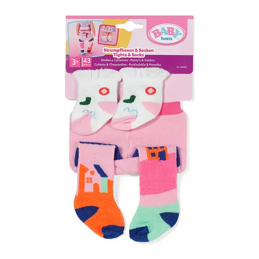 BABY born Tights & Socks 2 assorted 43cm Harisnya játékbabának