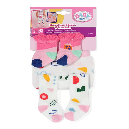 BABY born Tights & Socks 2 assorted 43cm Harisnya játékbabának
