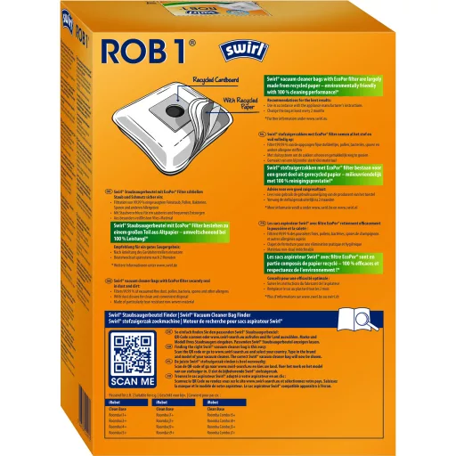 Swirl ROB 1 Porzsák Robot porszívó