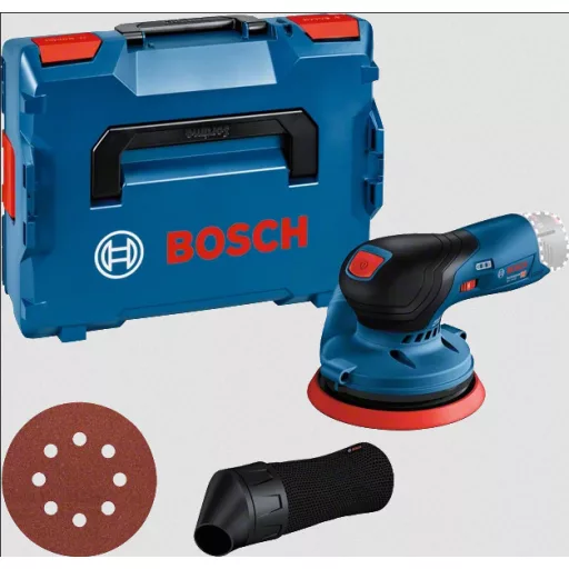 Bosch GEX 12V-125 Professional Forgólapos csiszoló 10000 RPM 20000 OPM Fekete, Kék, Vörös
