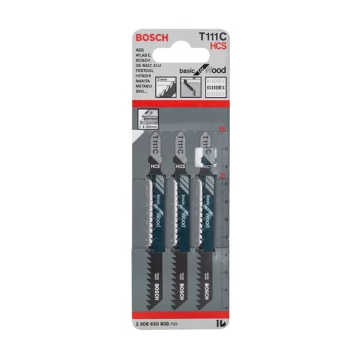 Bosch T 111 C Lombfűrész penge Magas szén-acél (HCS) 3 db
