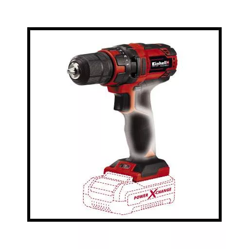 Einhell TC-CD 18/35 Li - Solo 550 RPM 970 g Fekete, Vörös