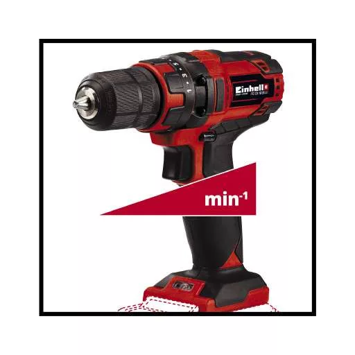 Einhell TC-CD 18/35 Li - Solo 550 RPM 970 g Fekete, Vörös