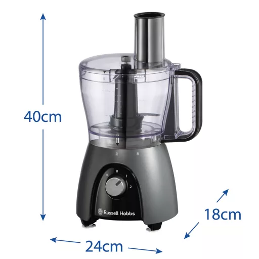 Russell Hobbs 27111-56 darálógép 600 W 2,3 L Fekete, Átlátszó