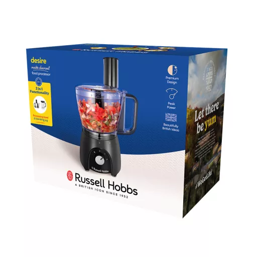 Russell Hobbs 27111-56 darálógép 600 W 2,3 L Fekete, Átlátszó