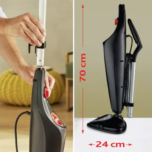 Vileda Steam Plus Hordozható gőztisztító 0,4 L 1550 W Fekete