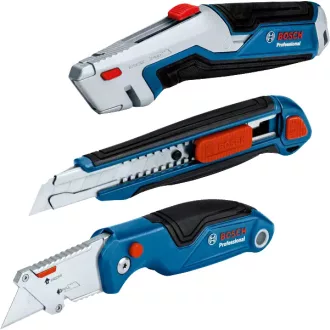   Bosch 1 600 A02 7M4 vágókés Kék, Rozsdamentes acél Összecsukható kés