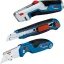 Bosch 1 600 A02 7M4 vágókés Kék, Rozsdamentes acél Összecsukható kés