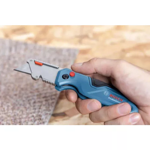 Bosch 1 600 A02 7M4 vágókés Kék, Rozsdamentes acél Összecsukható kés