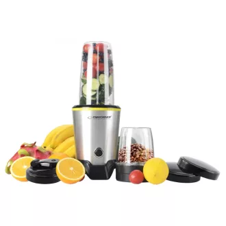   Esperanza EKM028 turmixgép Asztali mixer 1000 W Fekete, Rozsdamentes acél