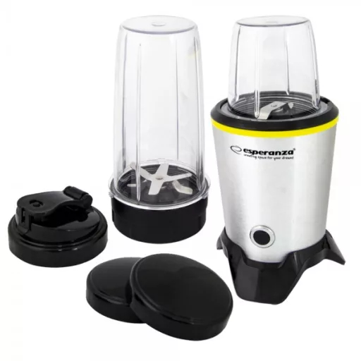 Esperanza EKM028 turmixgép Asztali mixer 1000 W Fekete, Rozsdamentes acél