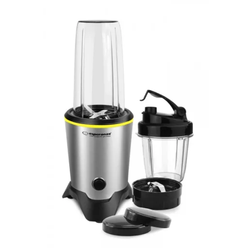 Esperanza EKM028 turmixgép Asztali mixer 1000 W Fekete, Rozsdamentes acél