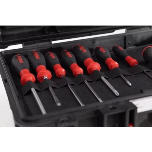 Werkzeugkoffer Basic L mechanic (schwarz/rot, 36-teilig, mit Koffer)