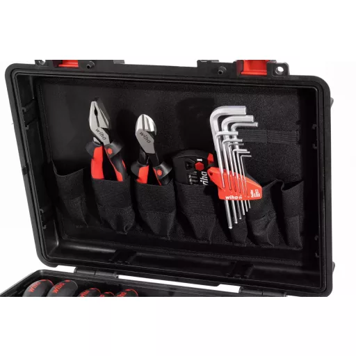 Werkzeugkoffer Basic L mechanic (schwarz/rot, 36-teilig, mit Koffer)