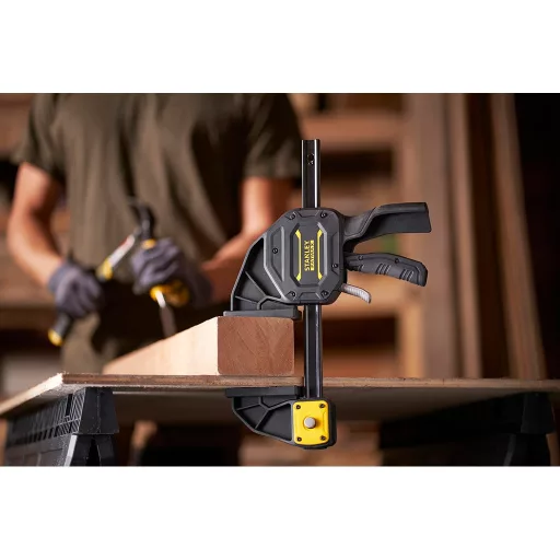 Stanley FATMAX XL C-kampó 15 cm Fekete, Sárga