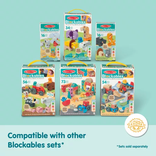 Melissa & Doug MDT BBN Blockables Vehicles GML