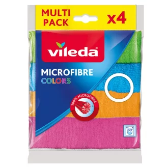   Vileda 4023103192577 törlőkendő Mikroszál, Poliamid, Poliészter Többszínű 4 db