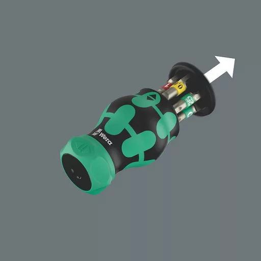 Wera Kraftform Kompakt Stubby magazine RA 1 Többféle csavarbehajtós csavarhúzó Egyenes csavarhúzó