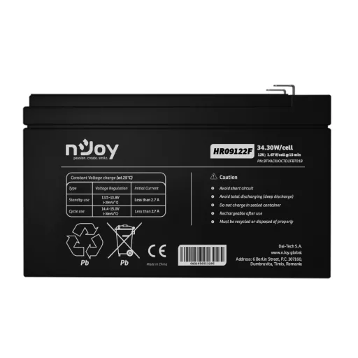 nJoy HR09122F VRLA AGM 12 V