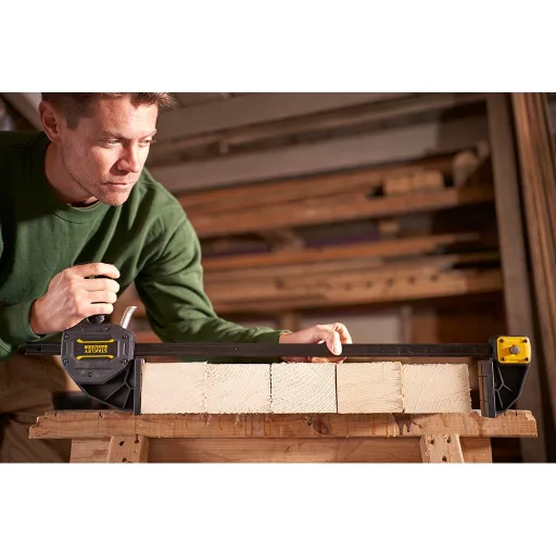 Stanley FATMAX XL Gyorsszorító satu 60 cm Fekete, Sárga
