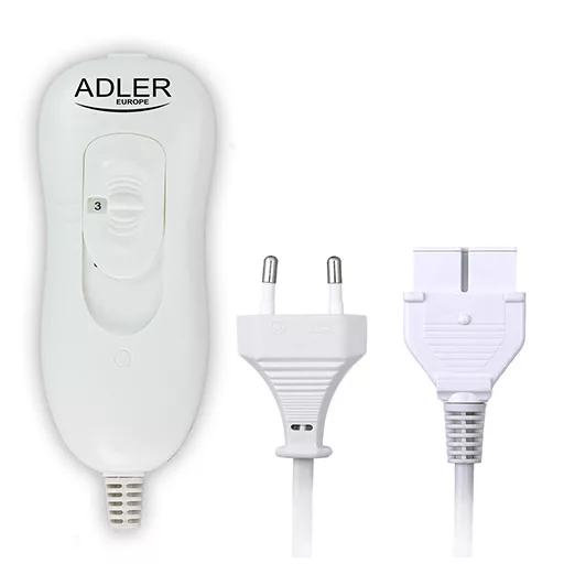 Adler AD 7426 elektromos takaró/párna Elektromos ágymelegítő 60 W Szürke Gyapjú, Poliészter