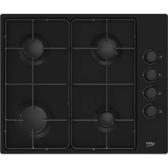   Beko HIBG64120SB főzőlap Fekete Beépített 60 cm Gáz 4 zóna