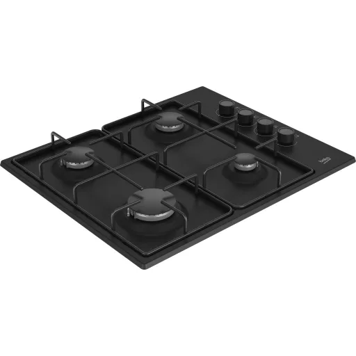 Beko HIBG64120SB főzőlap Fekete Beépített 60 cm Gáz 4 zóna