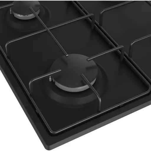 Beko HIBG64120SB főzőlap Fekete Beépített 60 cm Gáz 4 zóna