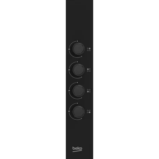 Beko HIBG64120SB főzőlap Fekete Beépített 60 cm Gáz 4 zóna