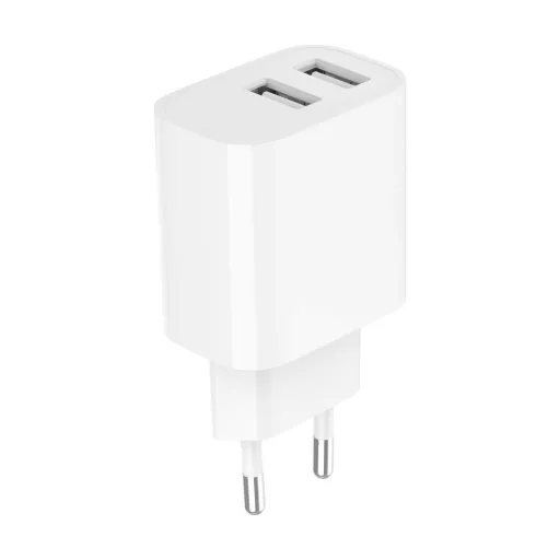 Gembird 2-Port Universal USB Charger White