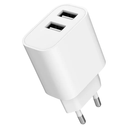 Gembird 2-Port Universal USB Charger White
