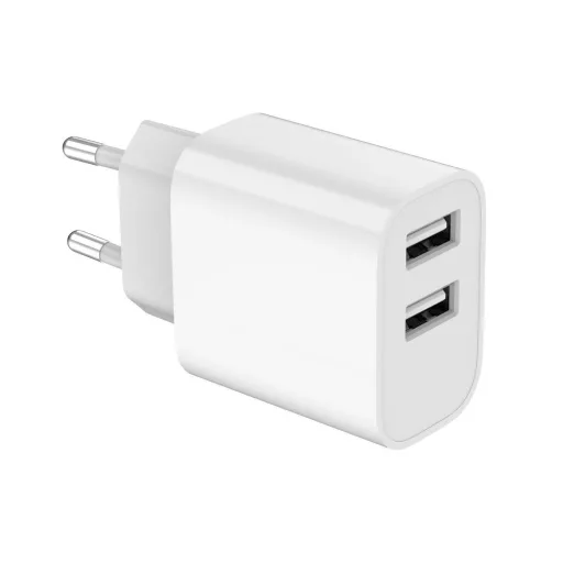 Gembird 2-Port Universal USB Charger White
