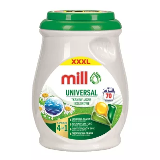   MILL PROFESSIONAL 3-chamber universal laundry capsules, 70 pcs.