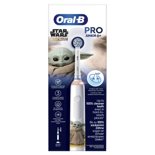 Oral-B PRO 14876674 elektomos fogkefe Gyerek Forgó fogkefe Többszínű, Fehér