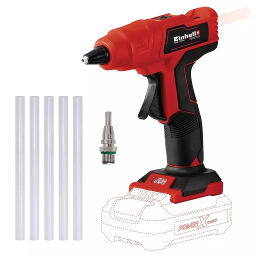 Einhell 4522200 forró ragasztópisztoly és -toll Fekete, Vörös