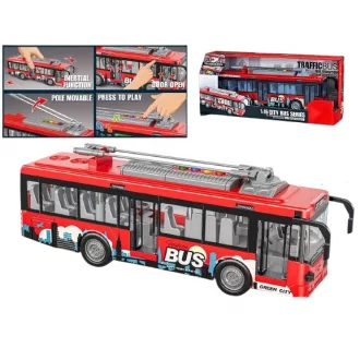 Bus b/o light, sound, opening door